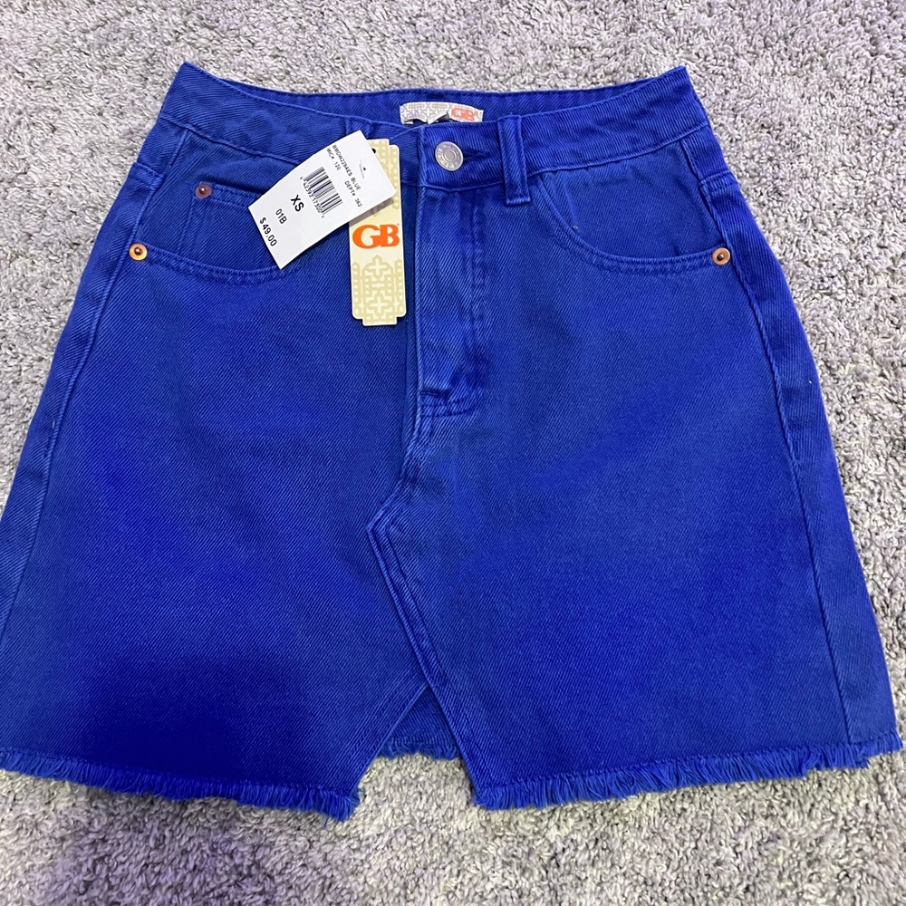 Blue jean skirt